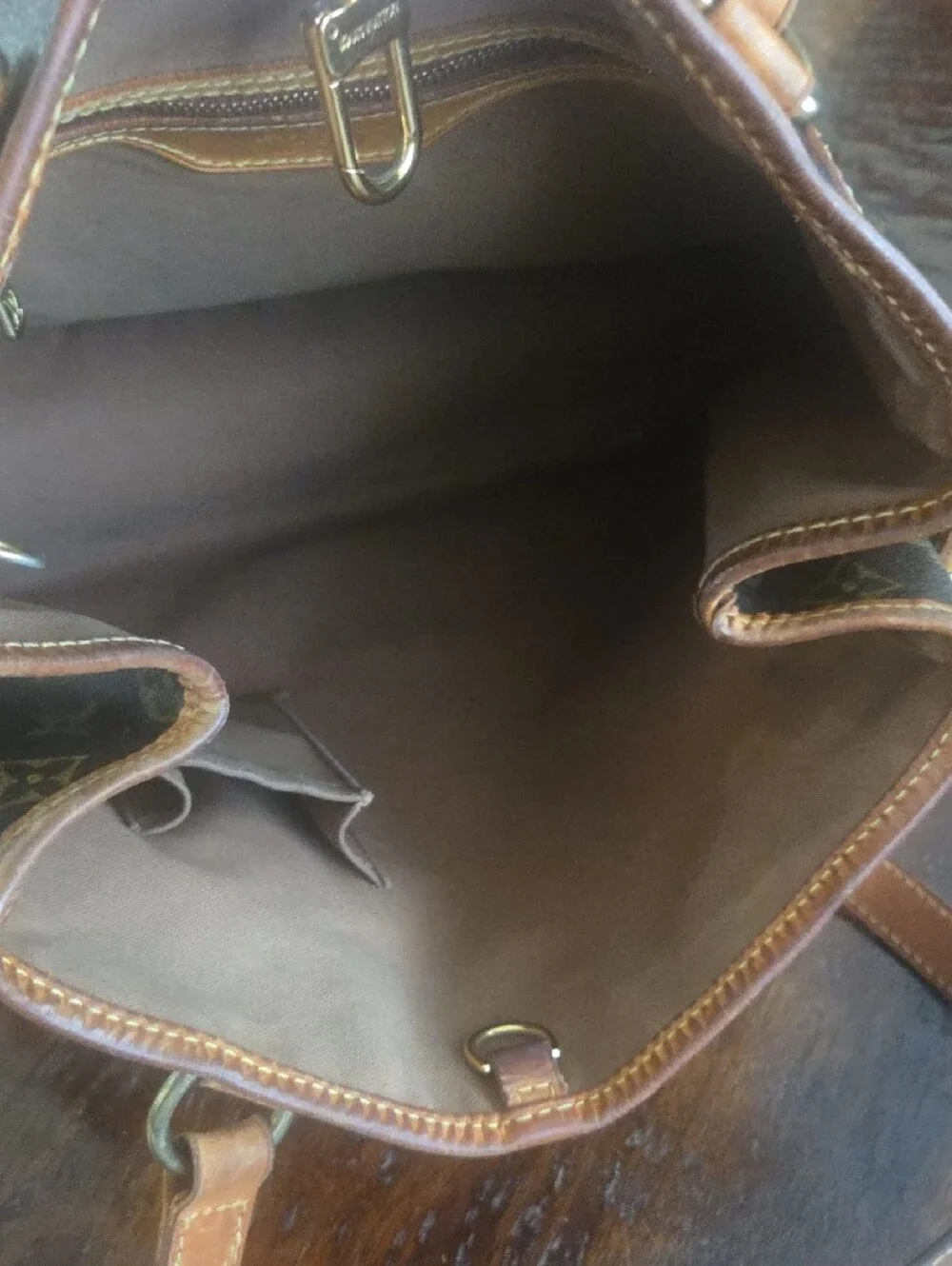 Louis Vuitton Monogram Canvas Tote in Brown and Tan